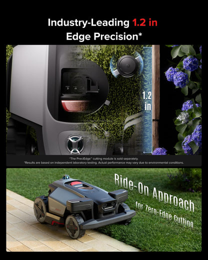 roborock RockMow X120H LiDAR AWD Robot Lawn Mower for up to 0.49 Acre, Wire-Free RTK Free with Dual- LiDAR AI Auto Mapping, Robotic Mower with 4G, AI Obstacle Avoidance, 80% Slope, Smart App Control