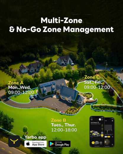 YARBO Robot Lawn Mower with Modular Design for Large Yards Up to 6 Acres