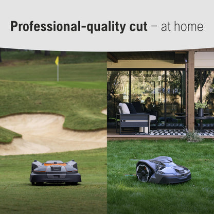 Husqvarna Automower 410iQ Robotic Mower, 0.5 Acre Mowing Capacity, Wire Free Robot Lawn Mower with Charging Station, RS1 EPOS Reference Station and Replacement Blades